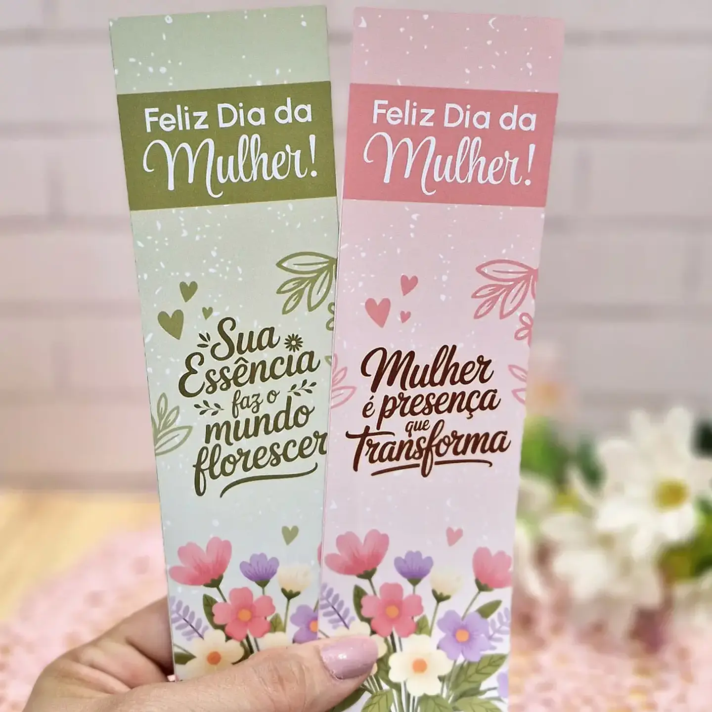 Arquivo Dia da Mulher Card Marcador 1