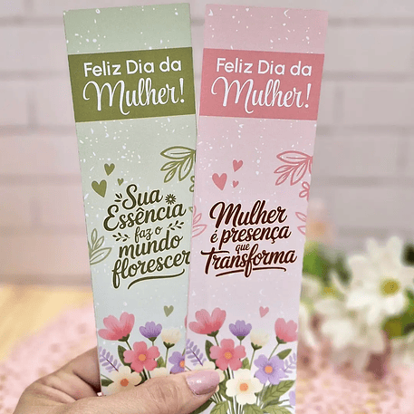 Arquivo Dia da Mulher Card Marcador 1