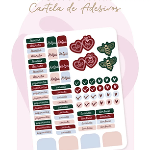 Arquivo Cartela de Adesivos Planner 2026