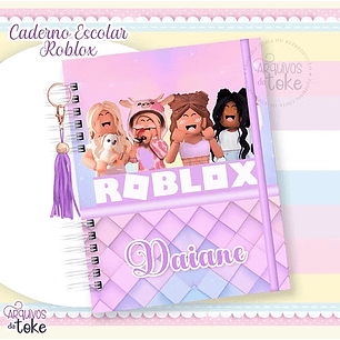 Arquivo Caderno Escolar Roblox Menina