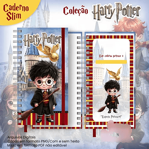 Arquivo Caderno Slim Coleção Harry Potter
