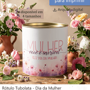 Arquivo Dia da Mulher Rótulo Tubolata