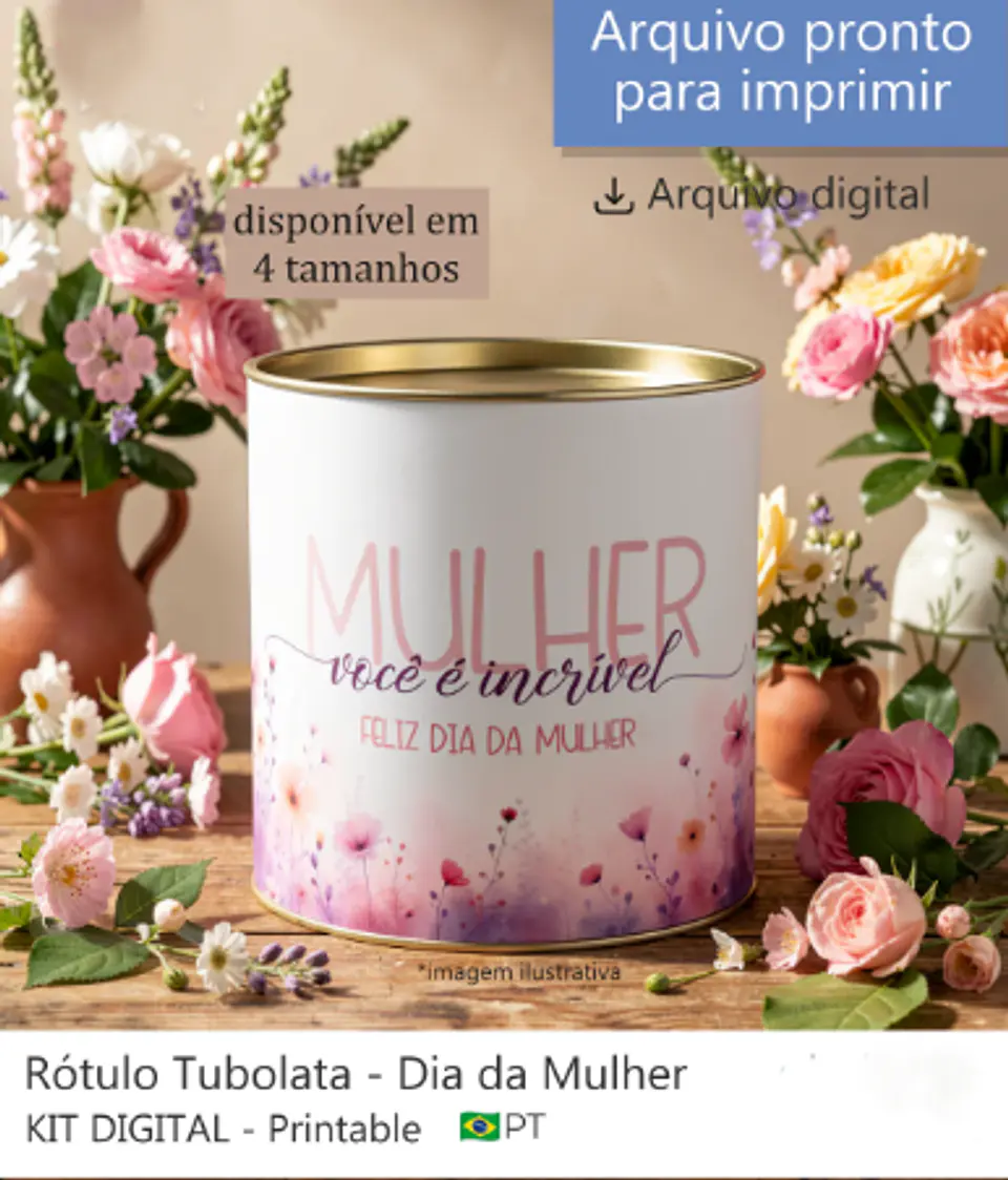 Arquivo Dia da Mulher Rótulo Tubolata 1