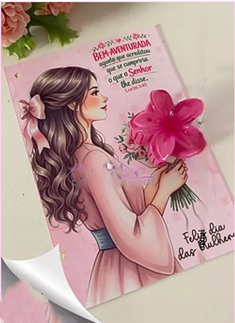 Arquivo Dia da Mulher Card Presilha