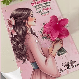 Arquivo Dia da Mulher Card Presilha