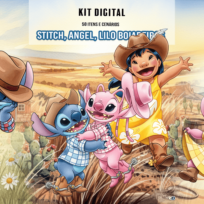 Kit Digital Lilo, Stitch e Angel Boiadeiros 1