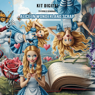 Kit Digital Alice no País das Maravilhas
