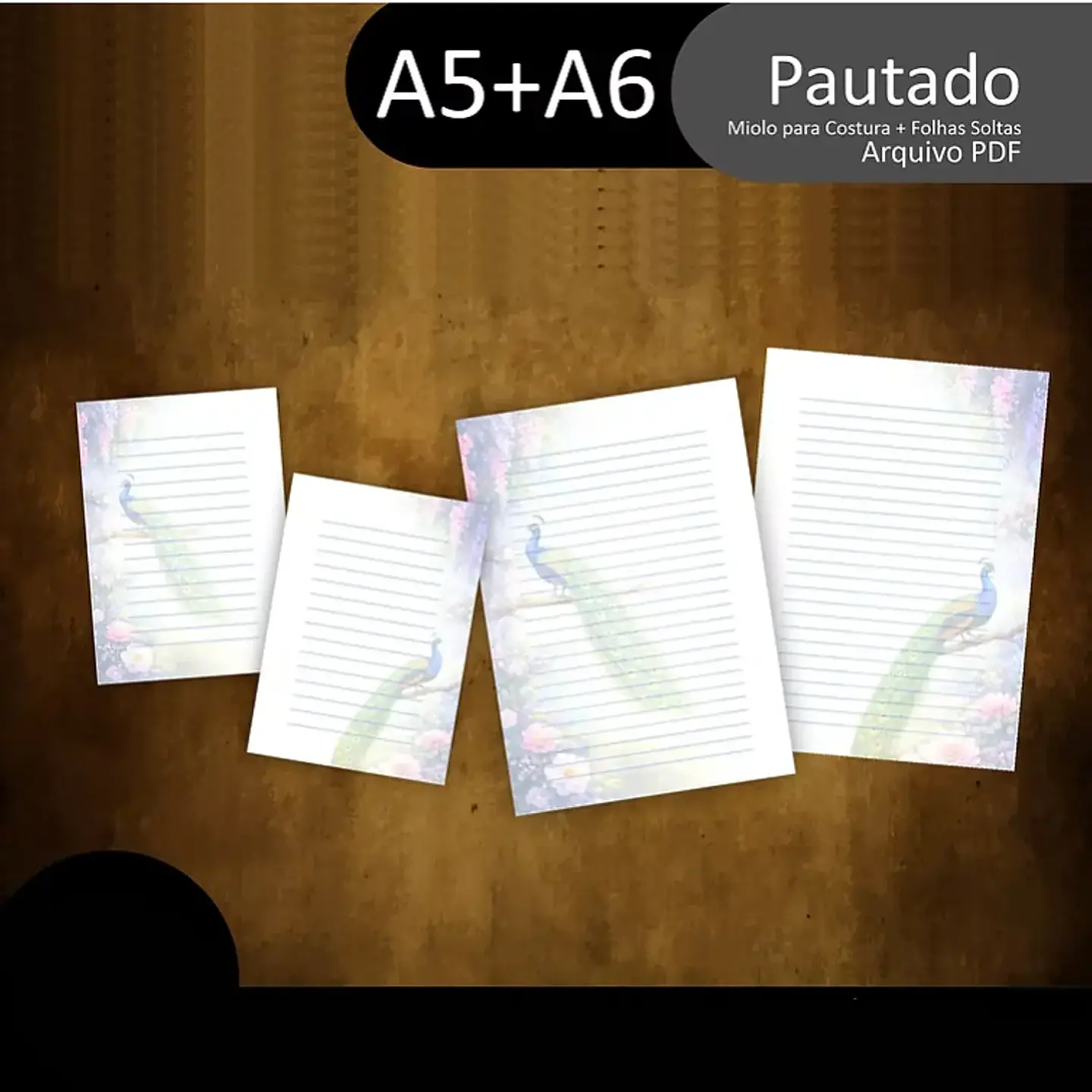 Arquivo Combo Miolos e Papéis Pavão Pocket 2