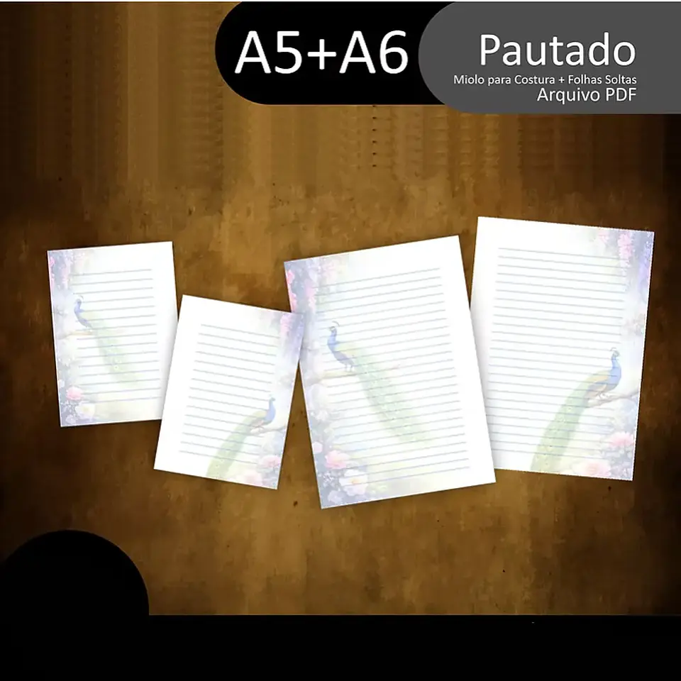 Arquivo Combo Miolos e Papéis Pavão Pocket 2