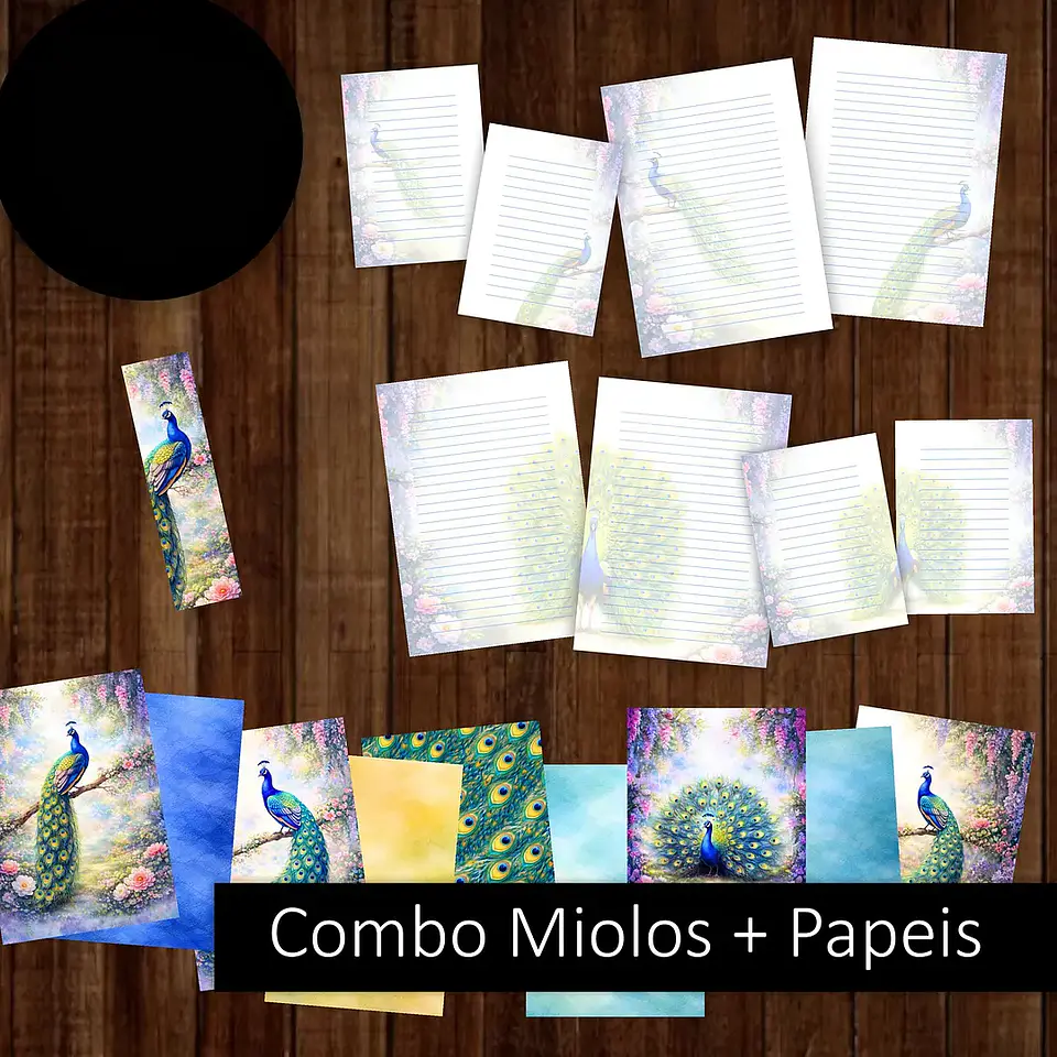 Arquivo Combo Miolos e Papéis Pavão Pocket 3
