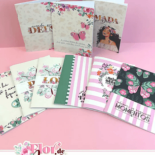 Arquivo Dia da Mulher Pack Caderninhos - Flor de Maria