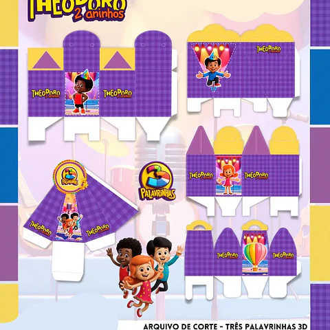 Arquivo de Corte 3 Palavrinhas - Fanddy