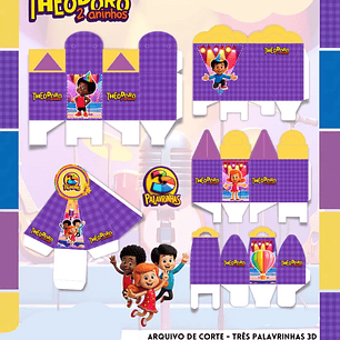 Arquivo de Corte 3 Palavrinhas - Fanddy