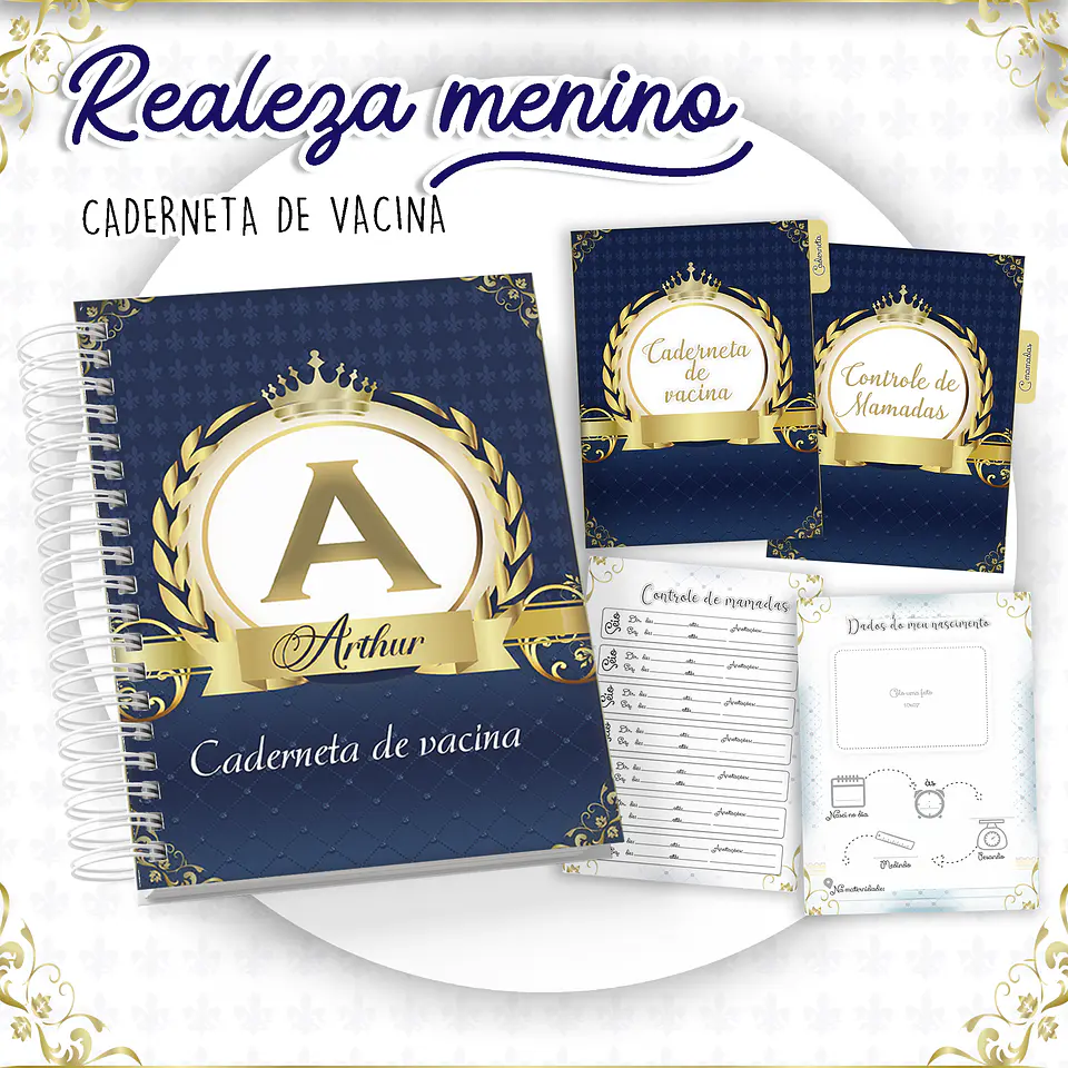 Arquivo Encadernação Realeza Menino 1