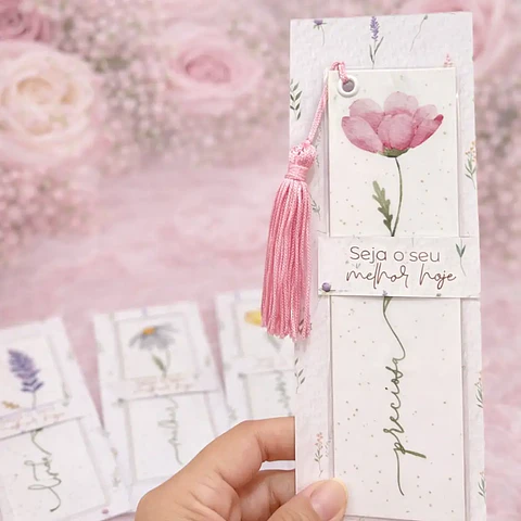 Arquivo Dia da Mulher Marca Páginas com Card