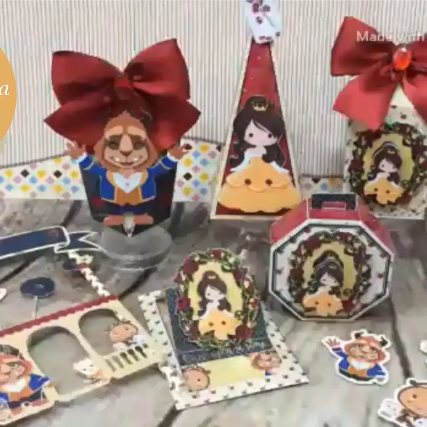 Arquivo de Corte A Bela e a Fera  - FESTAS PRONTAS 1