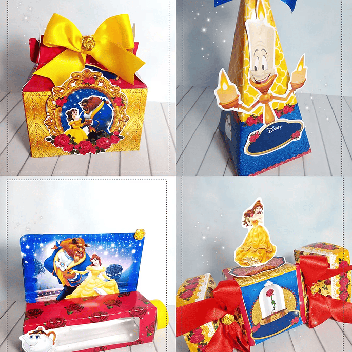 Arquivo de Corte A Bela e a Fera  - FESTAS PRONTAS 1