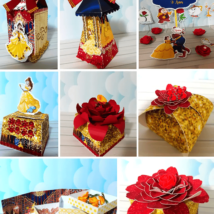 Arquivo de Corte A Bela e a Fera  - FESTAS PRONTAS 1