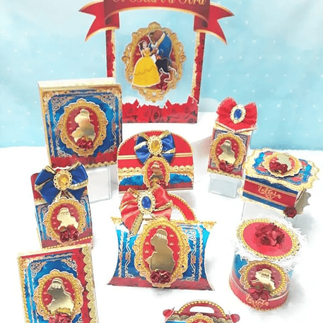 Arquivo de Corte A Bela e a Fera  - FESTAS PRONTAS 1