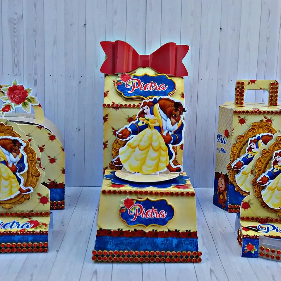 Arquivo de Corte A Bela e a Fera  - FESTAS PRONTAS 1