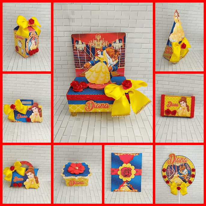 Arquivo de Corte A Bela e a Fera - FESTAS PRONTAS 1