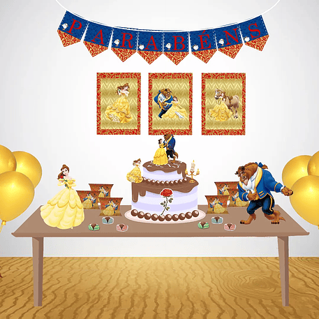 Arquivo de Corte A Bela e a Fera - FESTAS PRONTAS 1