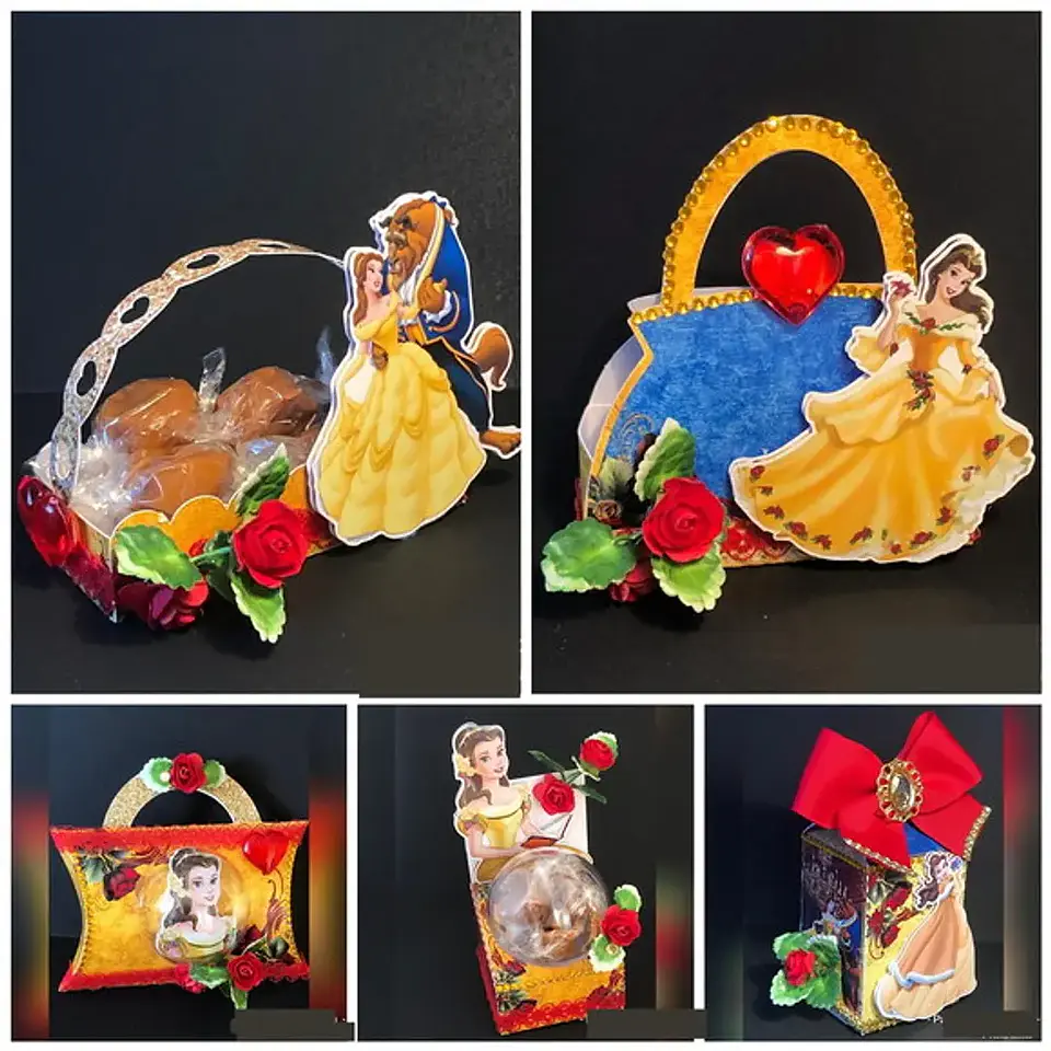 Arquivo de Corte A Bela e a Fera  - FESTAS PRONTAS 1