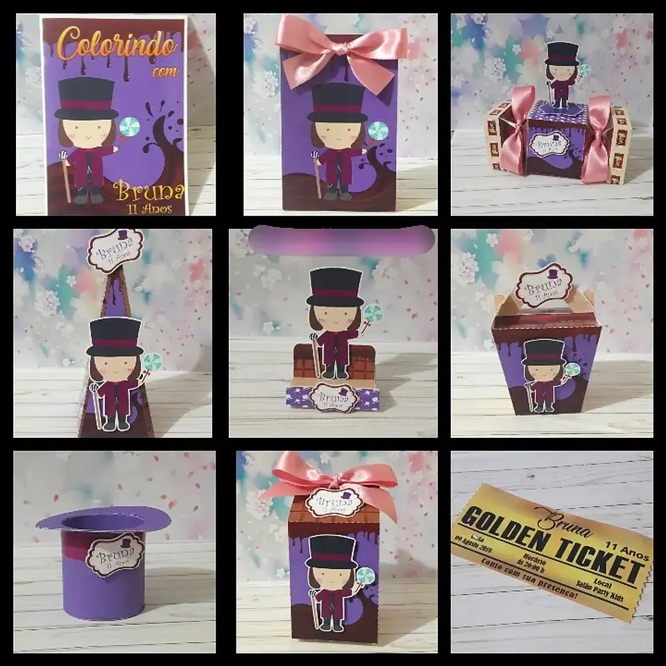 Arquivo de Corte A Fantástica Fabrica de Chocolate - FESTAS PRONTAS 1