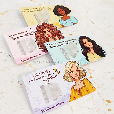 Arquivo dia da Mulher Card Para Piranha