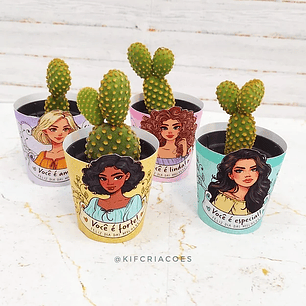 Arquivo dia da Mulher Rotulo Para Cactos