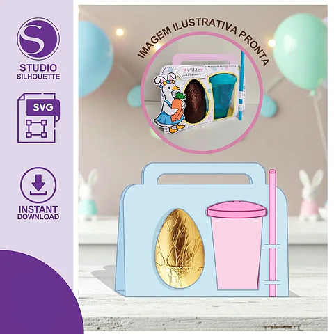 Arquivo Páscoa Ovo + Copo Twister