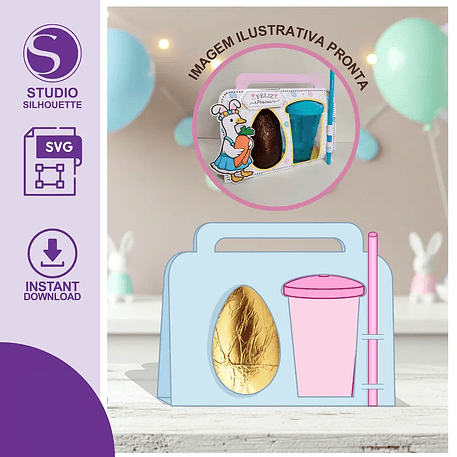 Arquivo Páscoa Ovo + Copo Twister 1