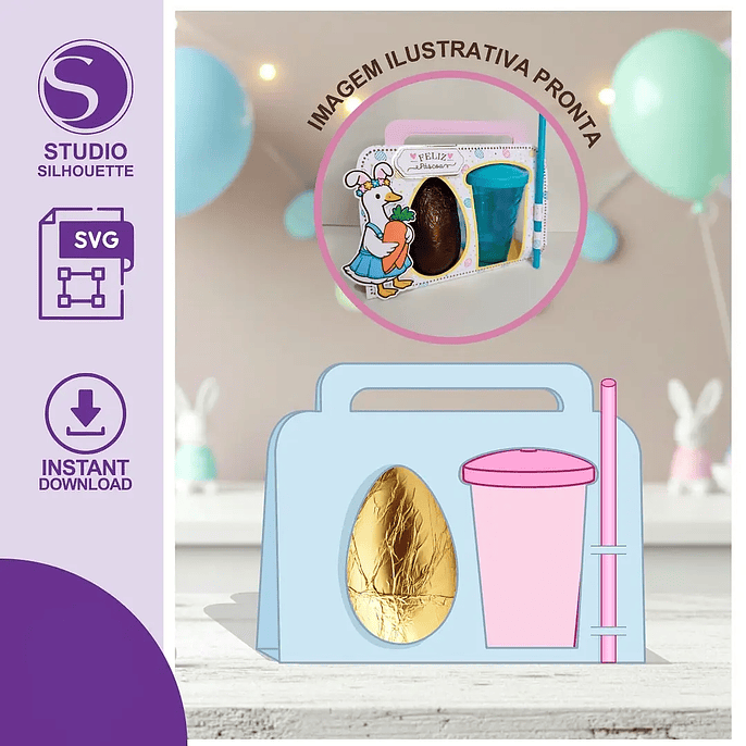 Arquivo Páscoa Ovo + Copo Twister 1