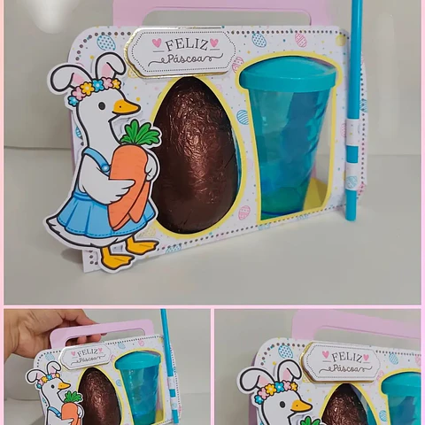 Arquivo Páscoa Caixa Ovo + Copo Twister