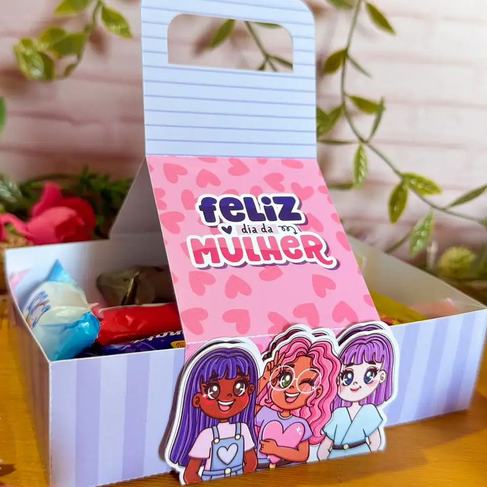 Arquivo Dia da Mulher Caixinha Bandeja 1
