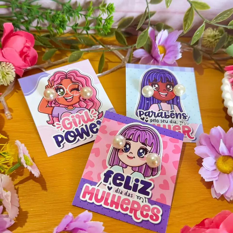 Arquivo Dia da Mulher Card Brinco 1