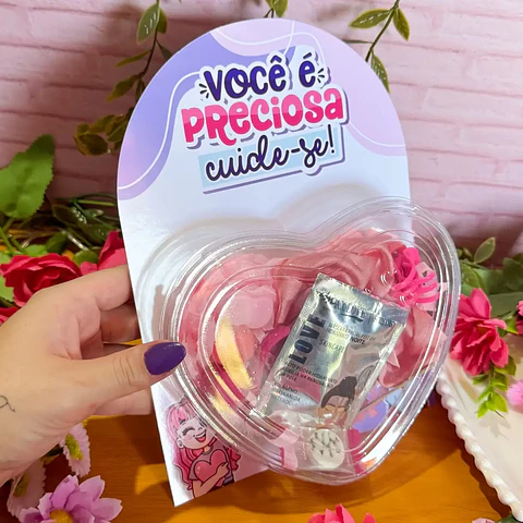 Arquivo Dia da Mulher Card Embalagem Coração