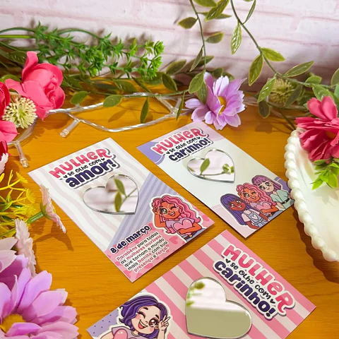 Arquivo Dia da Mulher Card para Espelho