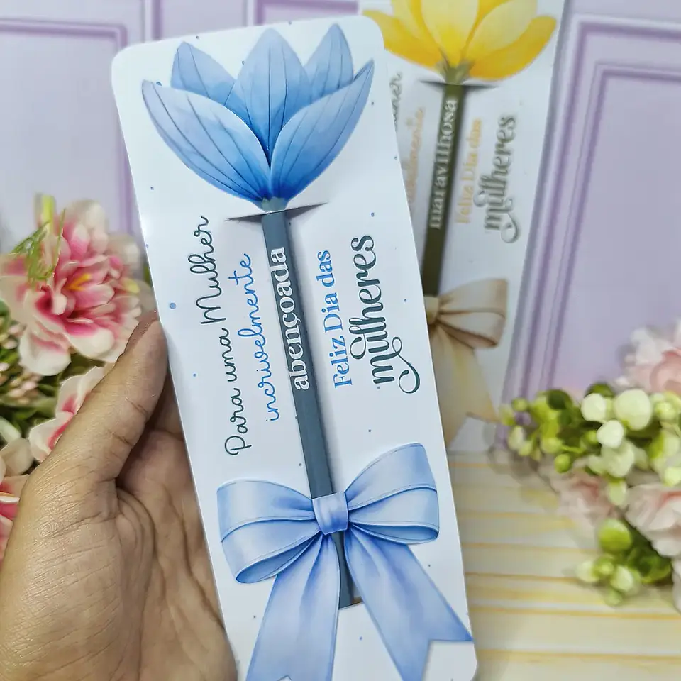 Arquivo Dia da Mulher Card Lápis 1