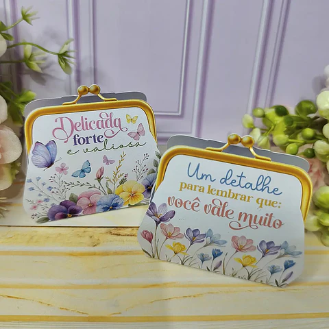 Arquivo Dia da Mulher Mini Porta Moedinha Fake