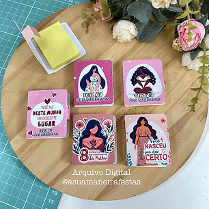 Arquivo Dia da Mulher Capa Post it - a sua maneira festas