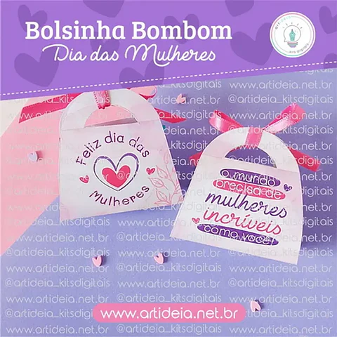 Arquivo bolsinha bombom dia da mulher
