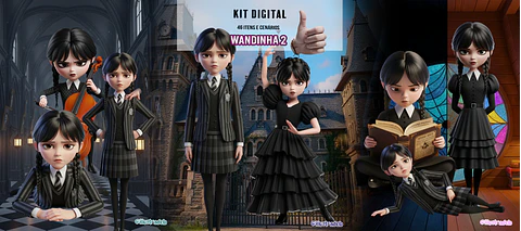 Kit Digital Wandinha
