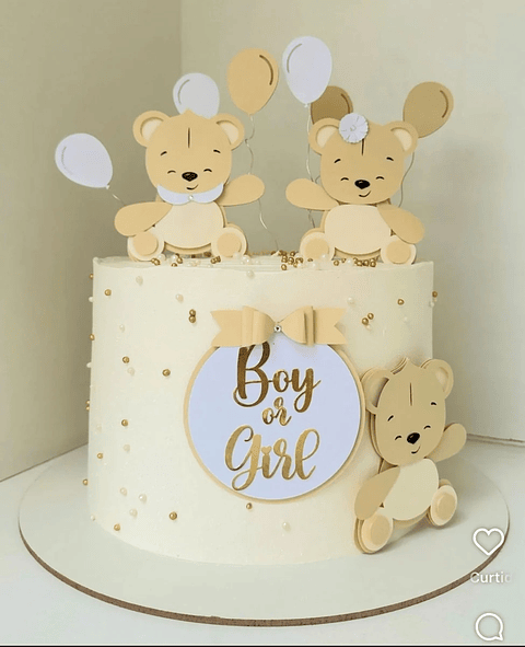 Arquivo topo de bolo cha revelação