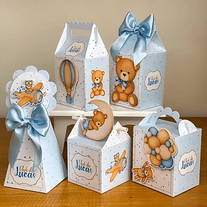 Arquivo de Corte Chá de Bebê Azul 1