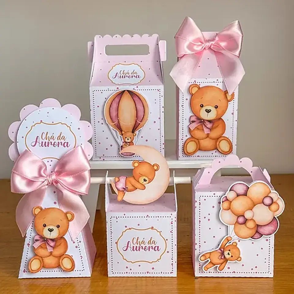 Arquivo de Corte Chá de Bebê Rosa 1