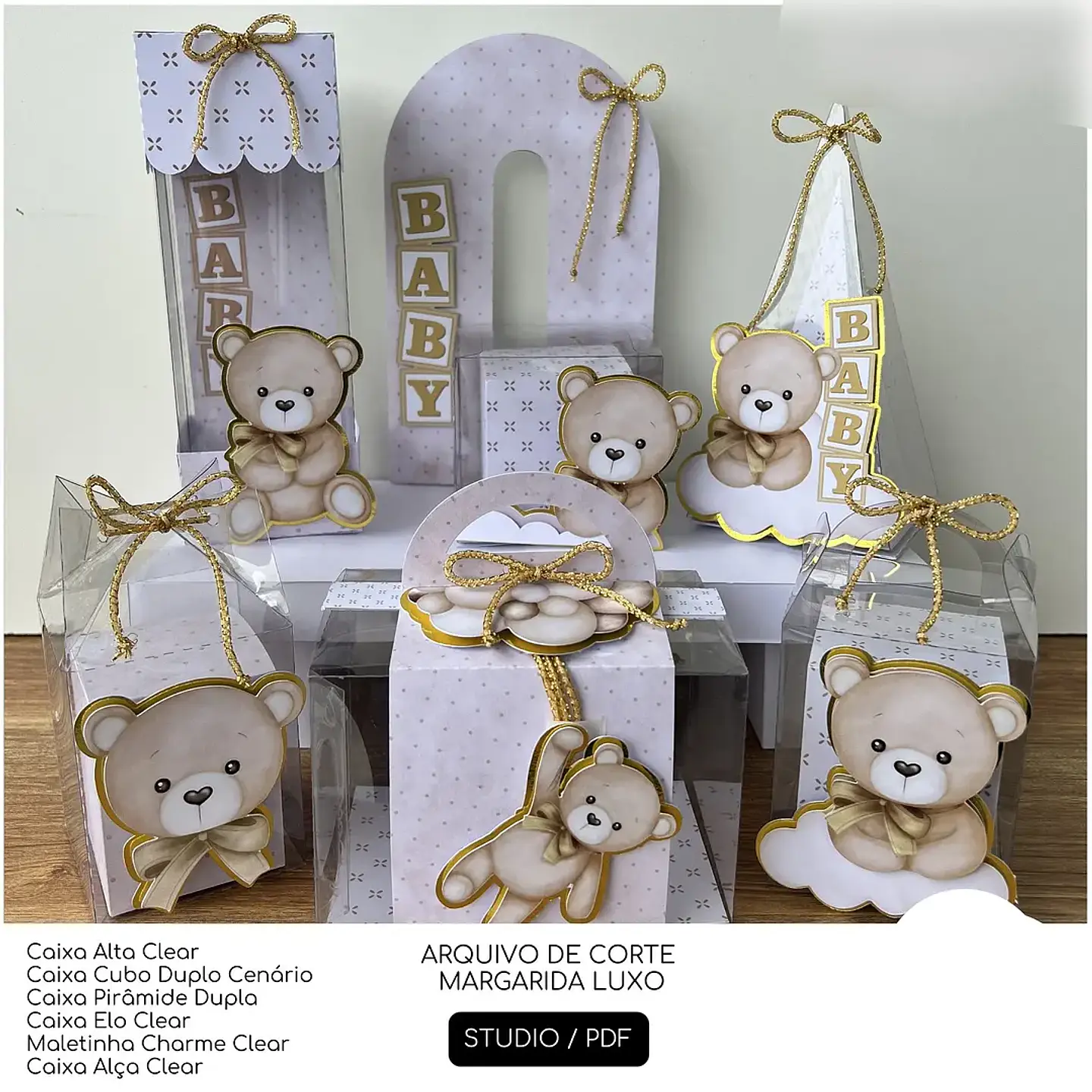 Arquivo de Corte Chá de Bebê Ursinhos 1