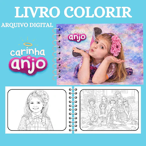 Arquivo Livro de Colorir Carinha de Anjo