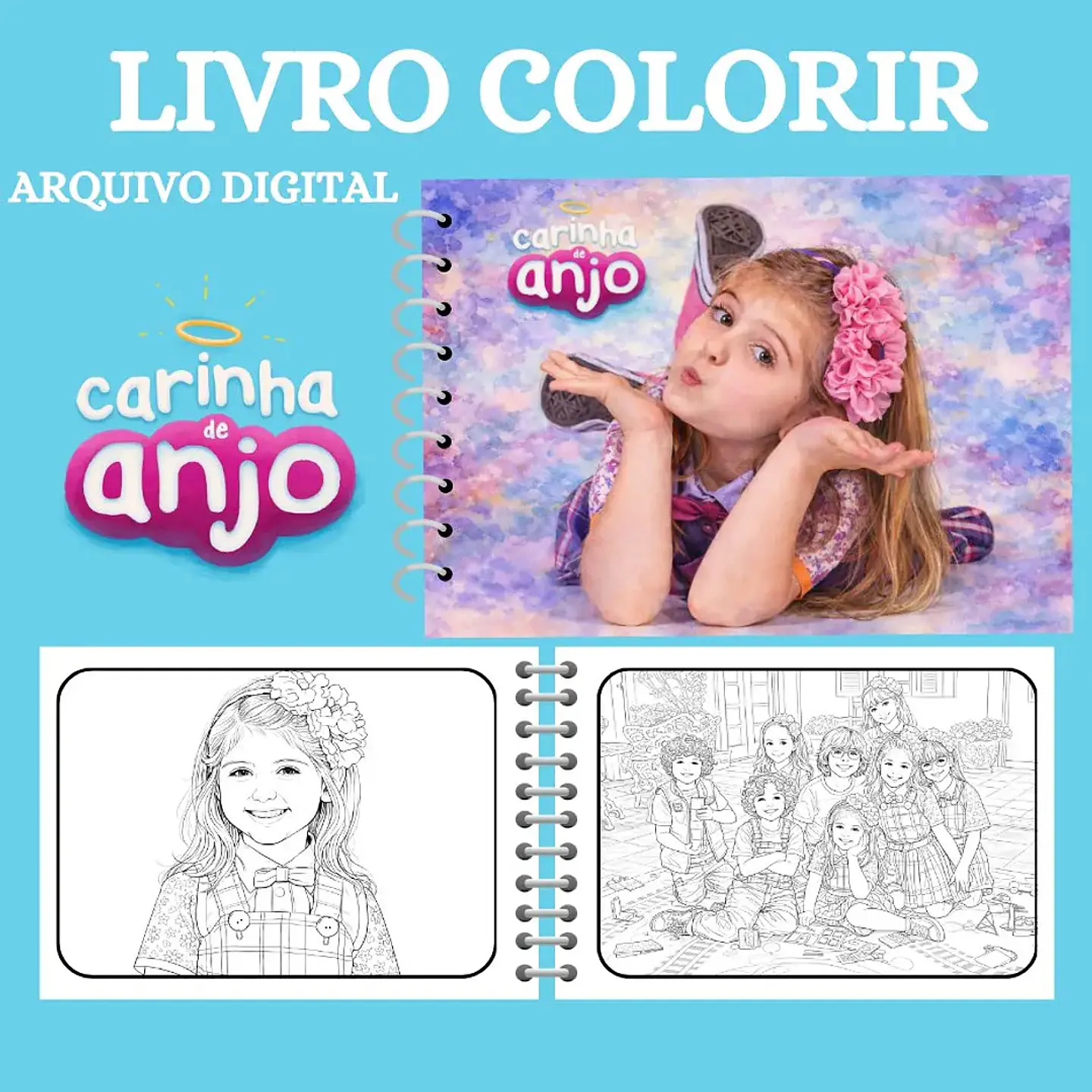 Arquivo Livro de Colorir Carinha de Anjo 1