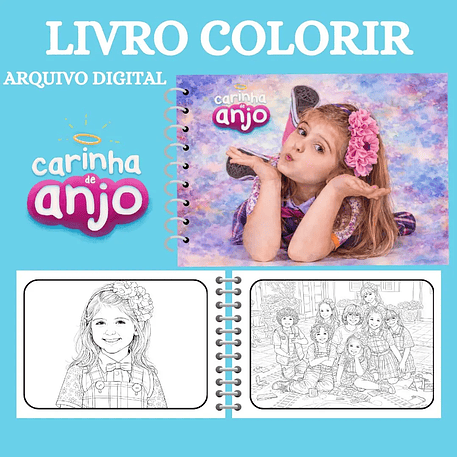 Arquivo Livro de Colorir Carinha de Anjo 1